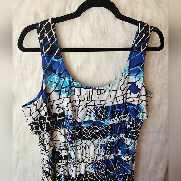 Mango Tango Earthquake Abstract Mini Dress W/ Rhinestones - Picture 5 of 9